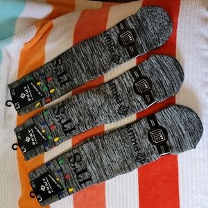3 Pairs PKWY by Dwyane Wade 'Lit Again' Crew Socks